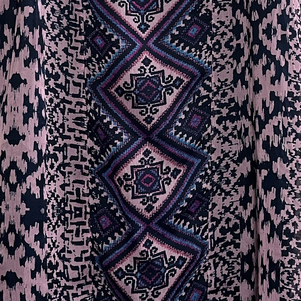 AMERICAN RAG CIE ENERGY PURPLE BOHO FLOWY SLEEVELESS DRESS SIZE MEDIUM PREOWNED - Picture 2 of 5